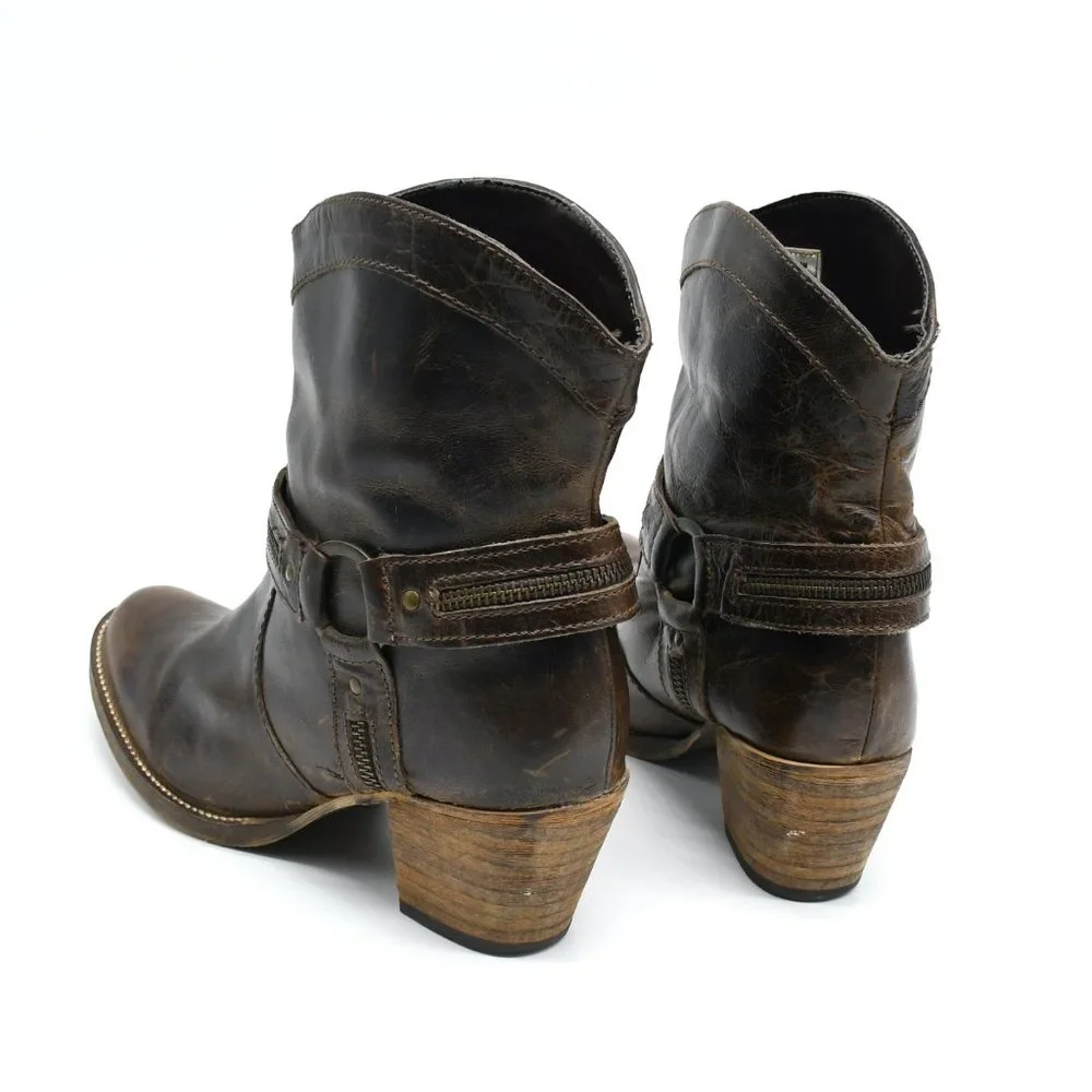 Dingo Metro Bluff Brown Leather Harness Boot 10 - Picture 5 of 7